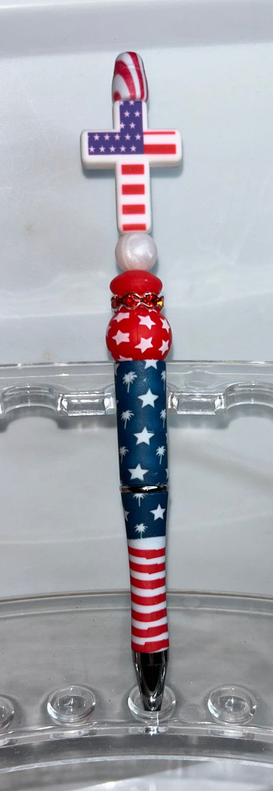 American Flag Cross American Flag Pen