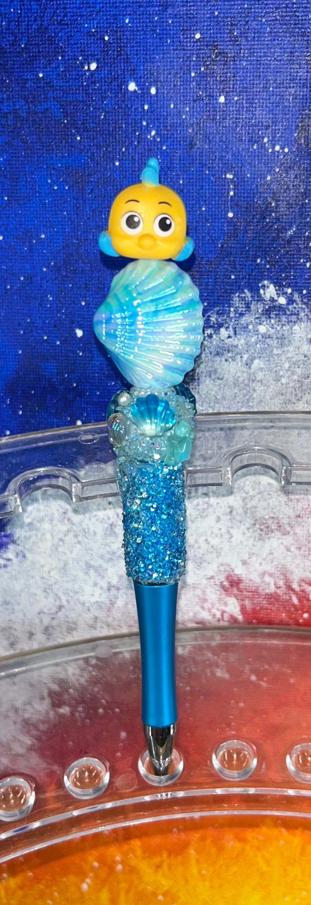 Flounder Small Doorable Shell Sugar Blue Pen