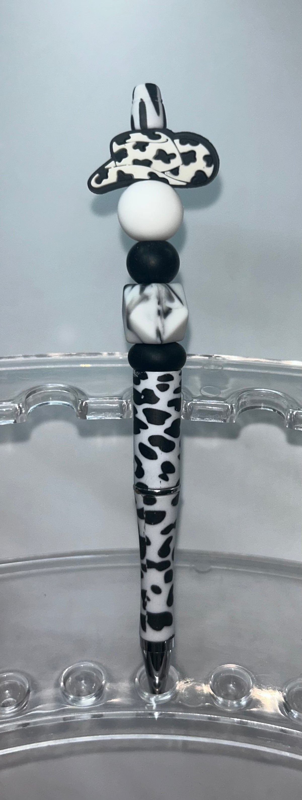 Cowboy Hat Cow Print Pen