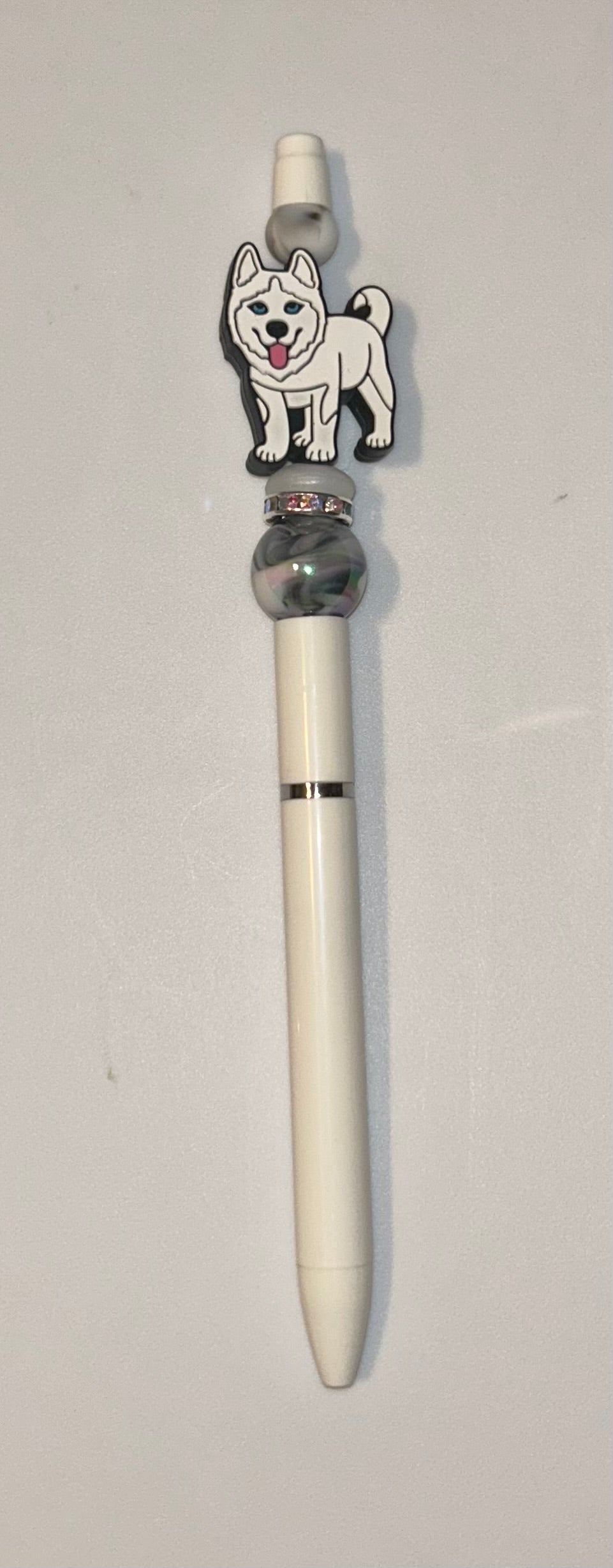 White Husky White Pen