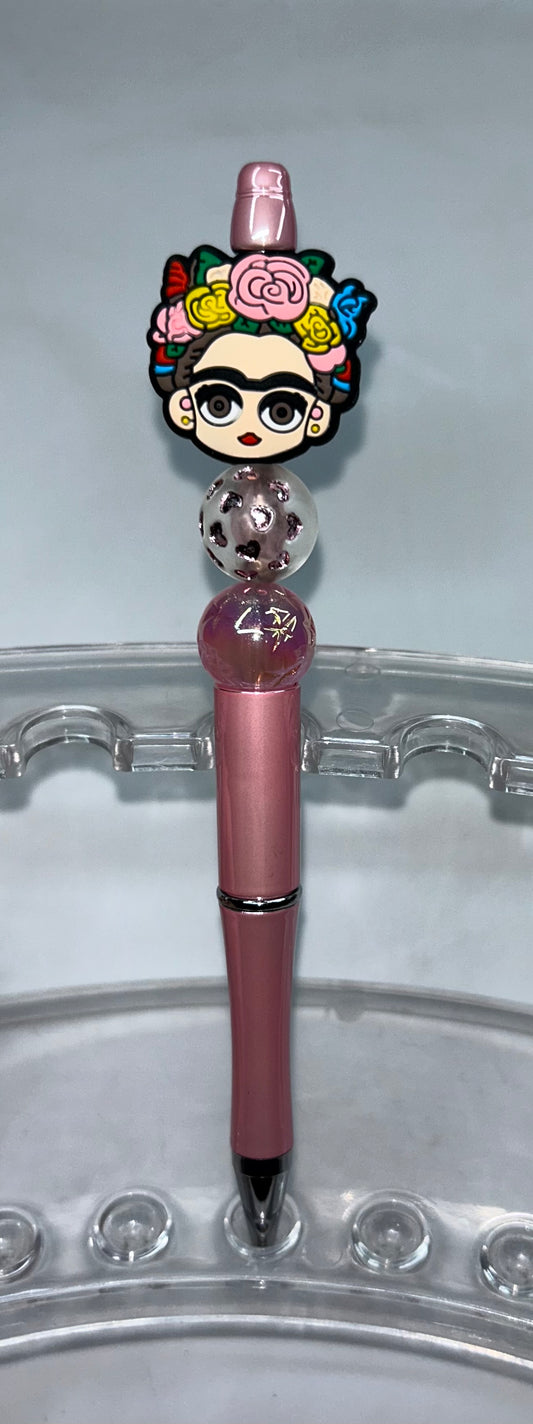 Frida Kahlo Pink Pen
