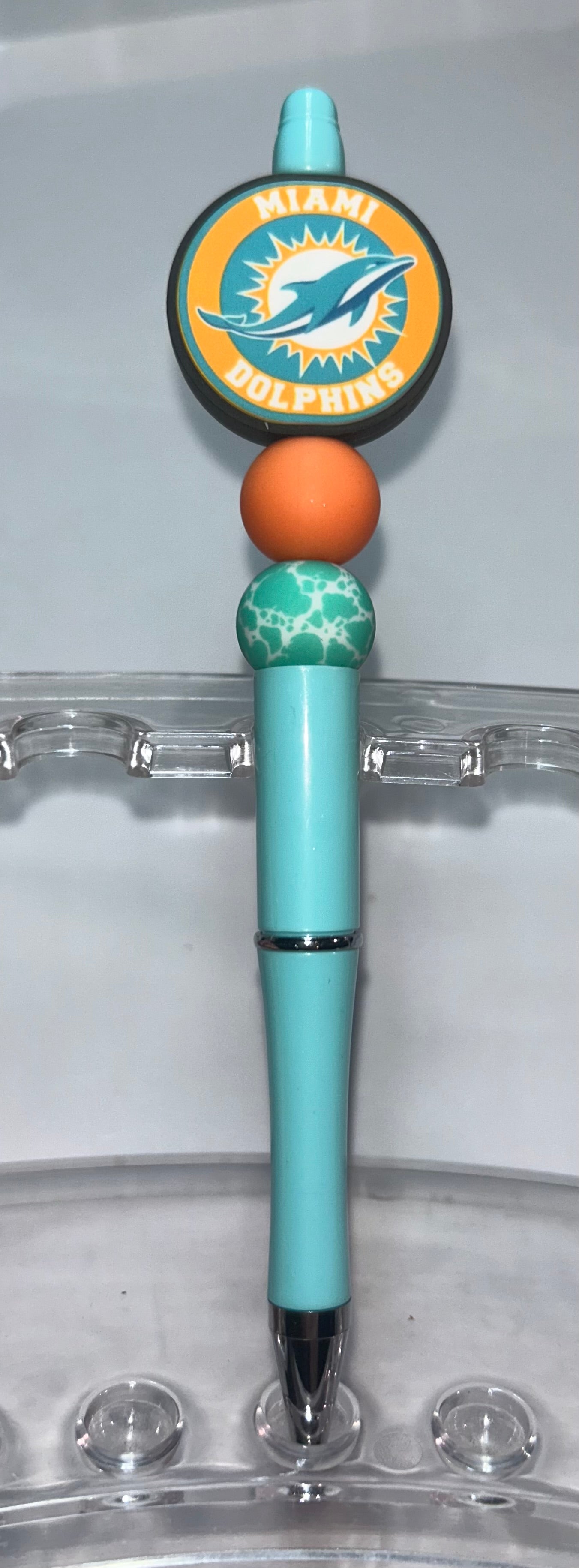 Miami Dolphins Round Teal Pen