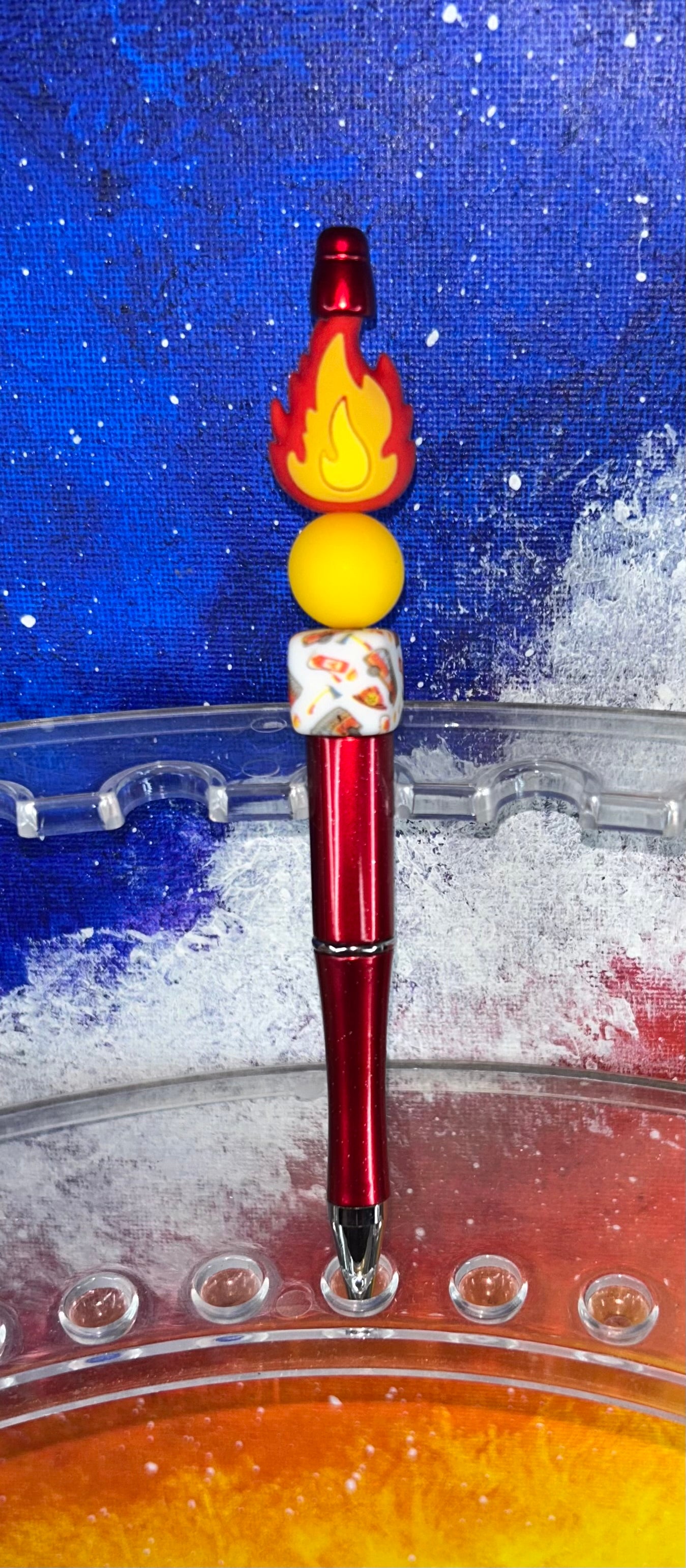 Flame Red Pen