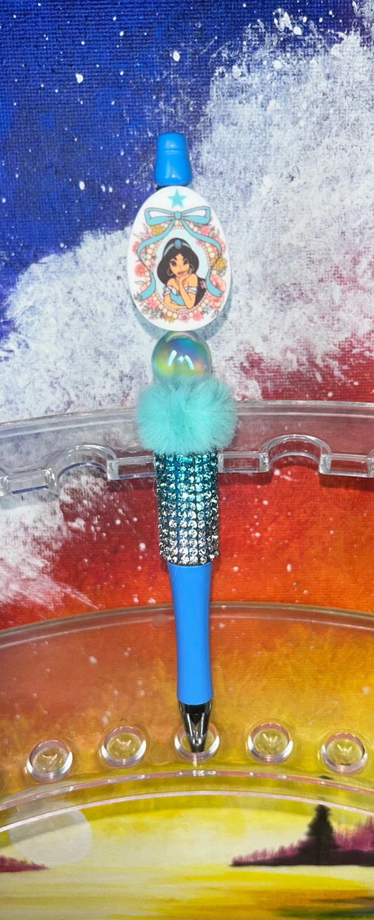 Jasmine Blue Bling Pen