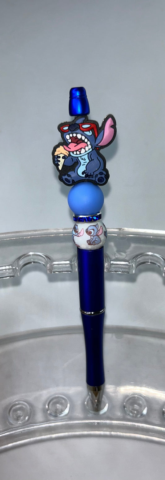 Stitch With Ice Cream Royal Blue Pen