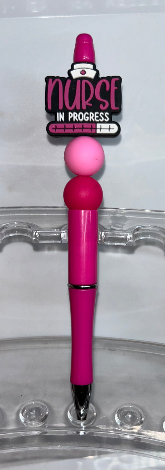 Nurse In Progress Pink Pen