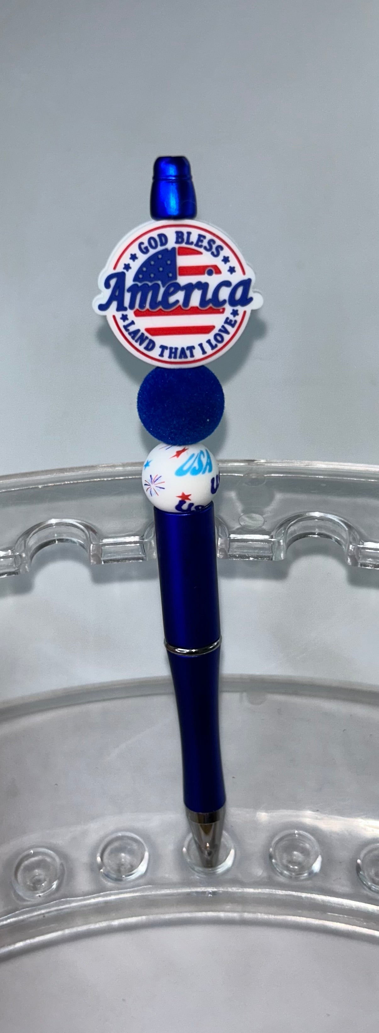 America Round Royal Blue Pen
