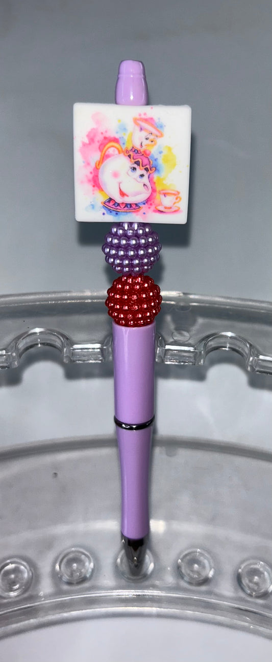 Mrs. Pots and Chip Purple Pen