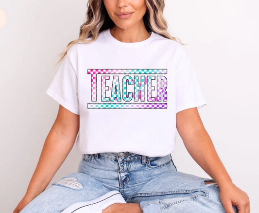 Teacher Checkered
