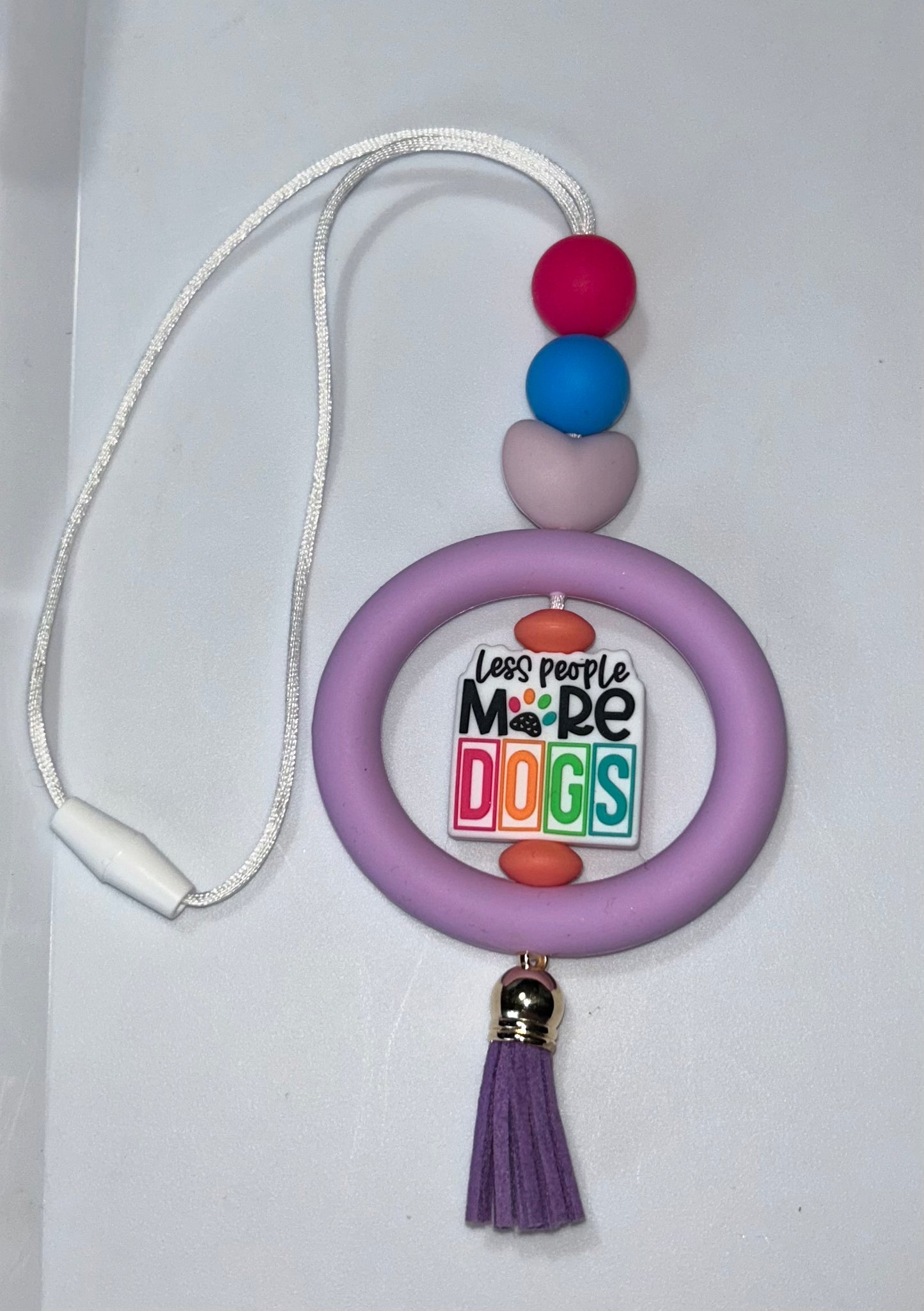 Less People More Dogs Car Charm