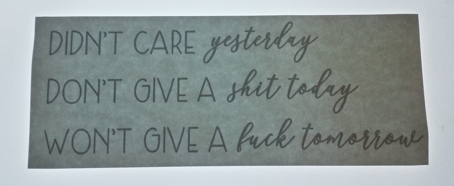 Don't Care